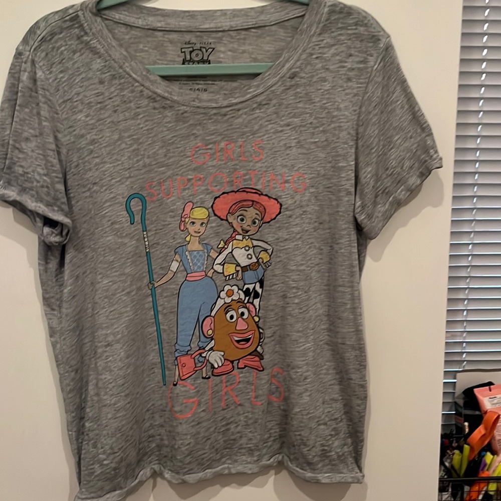 toy story “girls supporting girls” feminist tee
